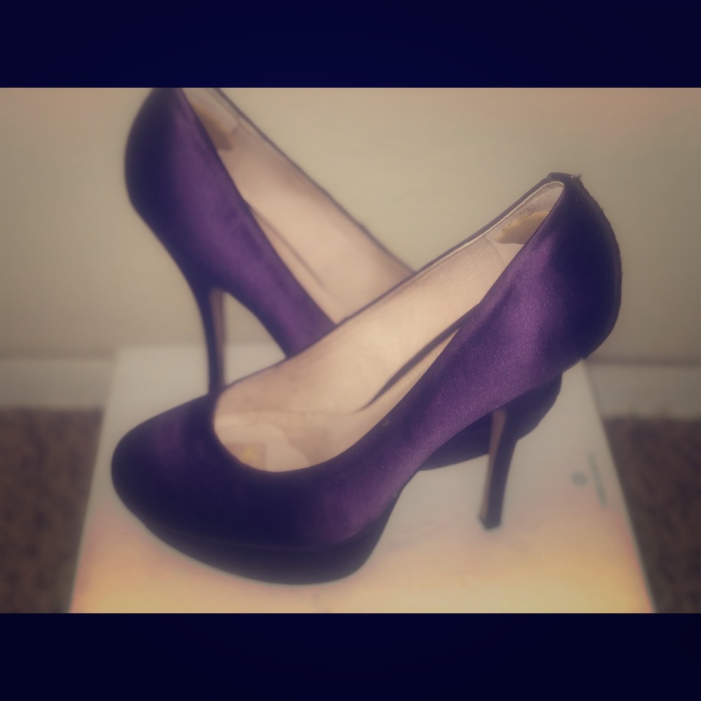 Steve Madden Purple Satin